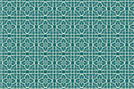 Tapis vinyl CARREAU DE CIMENT VERT-- MurMurCréation 