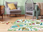 Tapis vinyl enfant CIRCUIT A LA CAMPAGNE-- MurMurCréation 